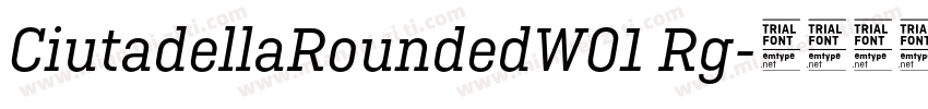CiutadellaRoundedW01 Rg字体转换